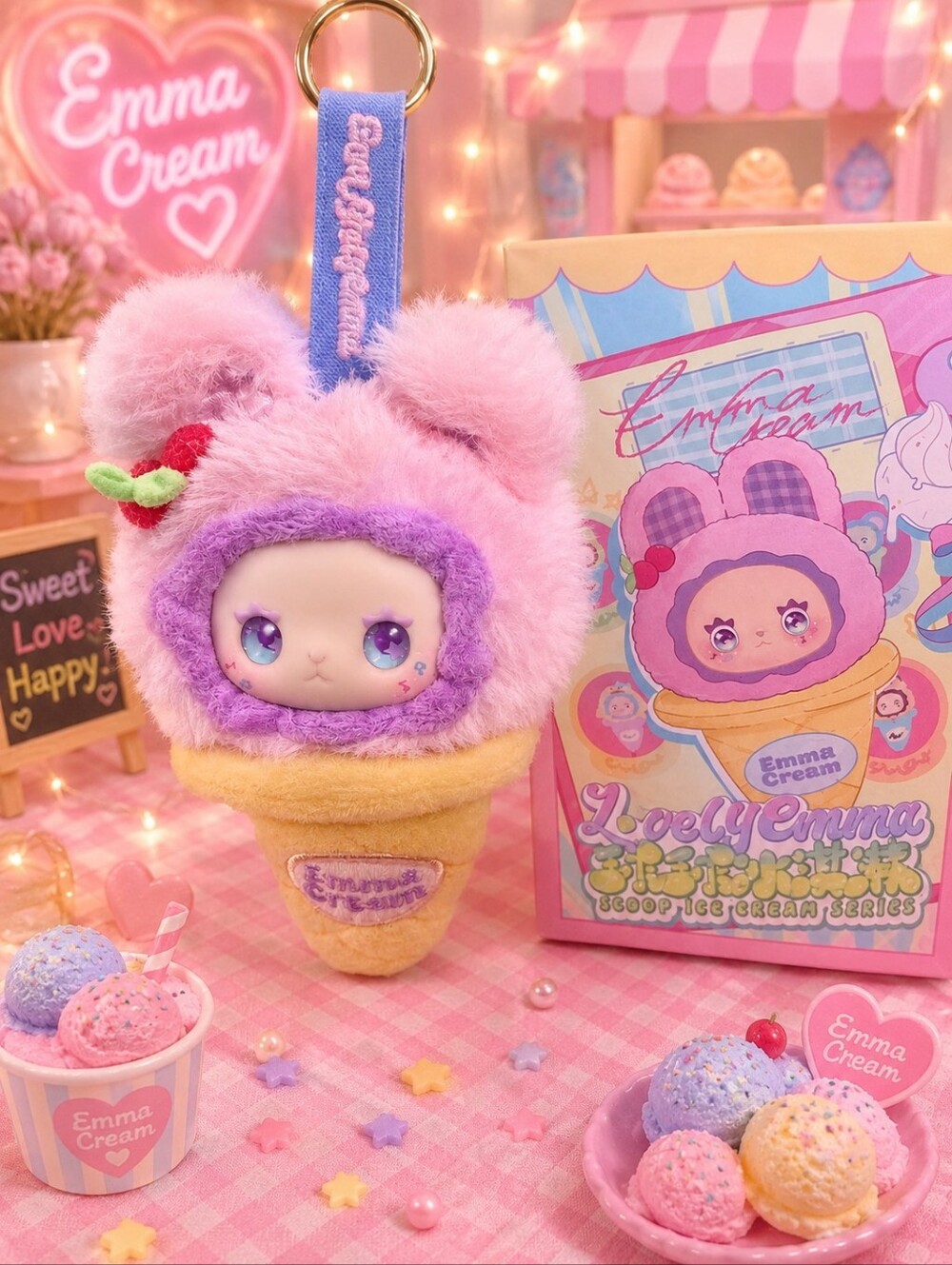 Lovely Emma Scoop Ice Cream Pendant Series